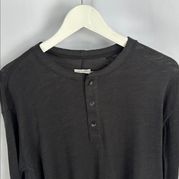 rag & bone Black Long Sleeve Henley - Picture 3 of 10